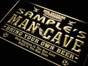 Personalized Soccer Man Cave LED Light Sign - LED Gift Works