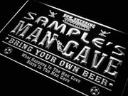 Personalized Soccer Man Cave LED Light Sign - LED Gift Works