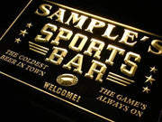 Personalized Sports Bar LED Light Sign - LED Gift Works