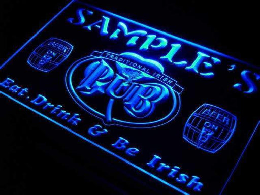 Personalized Traditional Irish Pub LED Light Sign - LED Gift Works