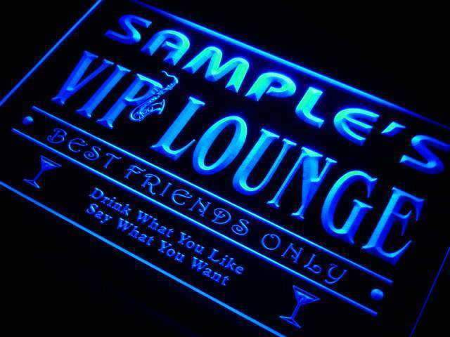 Personalized VIP Lounge LED Light Sign - LED Gift Works