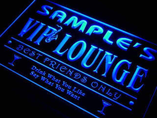 Personalized VIP Lounge LED Light Sign - LED Gift Works