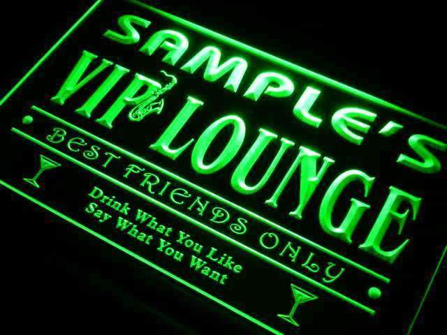 Personalized VIP Lounge LED Light Sign - LED Gift Works
