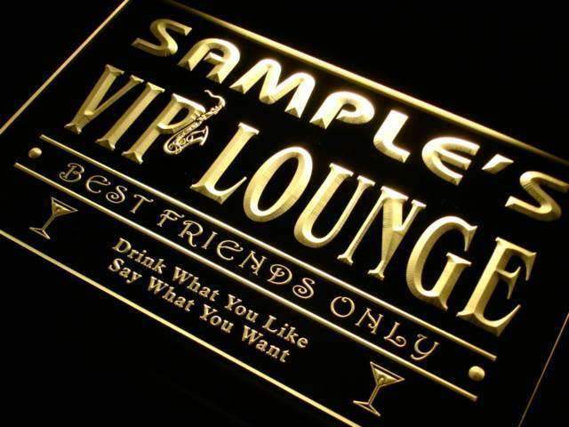 Personalized VIP Lounge LED Light Sign - LED Gift Works