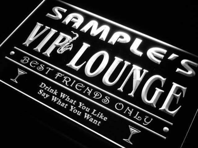 Personalized VIP Lounge LED Light Sign - LED Gift Works