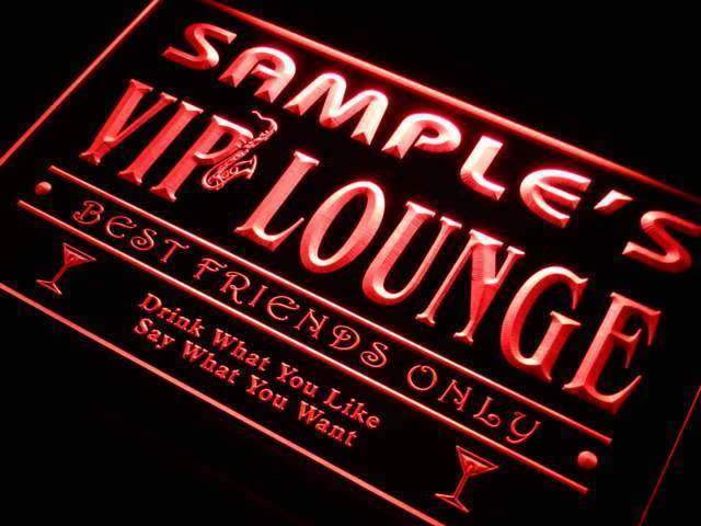 Personalized VIP Lounge LED Light Sign - LED Gift Works