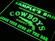 Personalized Western Cowboy Bar LED Light Sign - LED Gift Works