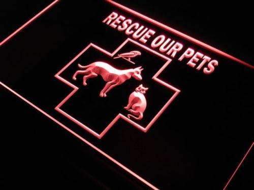 Pet Rescue LED Light Sign - LED Gift Works