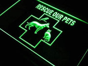 Pet Rescue LED Light Sign - LED Gift Works