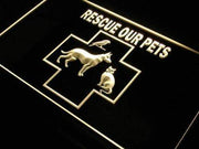 Pet Rescue LED Light Sign - LED Gift Works