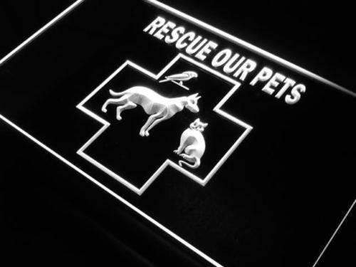 Pet Rescue LED Light Sign - LED Gift Works