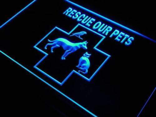 Pet Rescue LED Light Sign - LED Gift Works