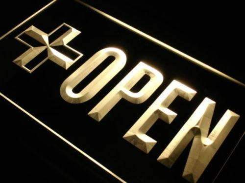 Pharmacy Drug Store Open LED Light Sign - LED Gift Works