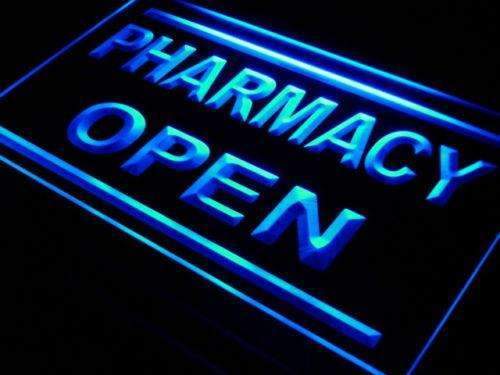 Pharmacy Open LED Light Sign - LED Gift Works