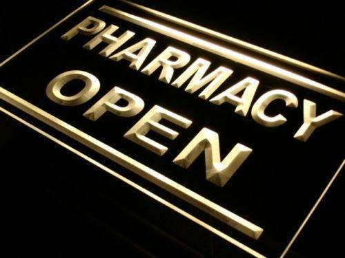 Pharmacy Open LED Light Sign - LED Gift Works