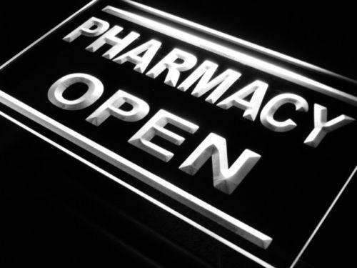 Pharmacy Open LED Light Sign - LED Gift Works