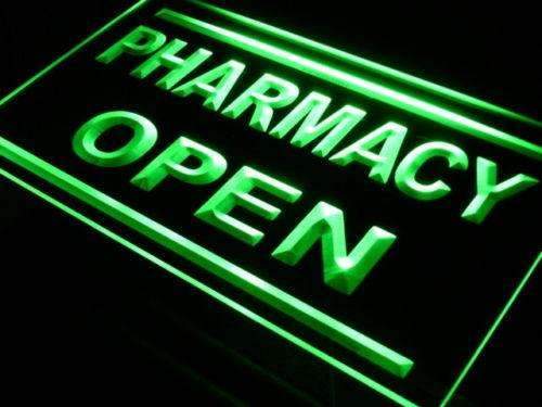 Pharmacy Open LED Light Sign - LED Gift Works
