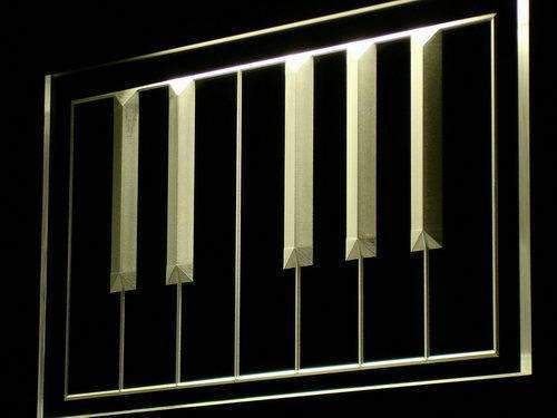 Piano Keyboard Keys LED Light Sign - Way Up Gifts