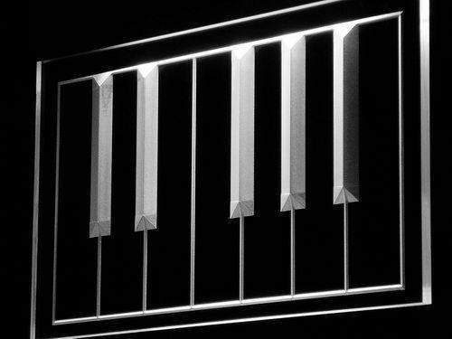Piano Keyboard Keys LED Light Sign - Way Up Gifts