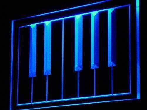 Piano Keyboard Keys LED Light Sign - Way Up Gifts