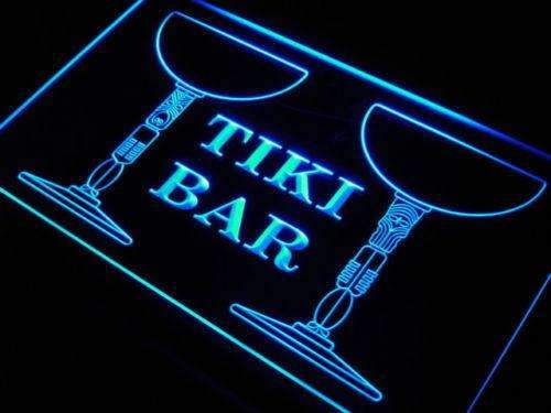 Pillars Tiki Bar LED Light Sign - LED Gift Works
