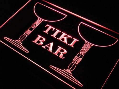 Pillars Tiki Bar LED Light Sign - LED Gift Works