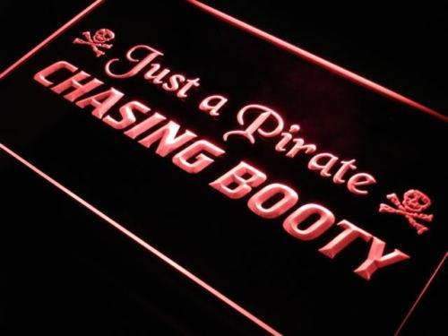 Pirate Chasing Booty LED Light Sign - Way Up Gifts
