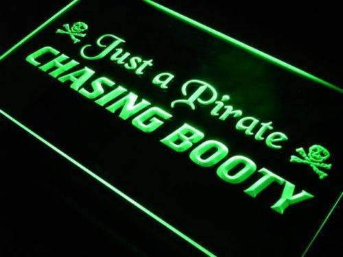 Pirate Chasing Booty LED Light Sign - LED Gift Works