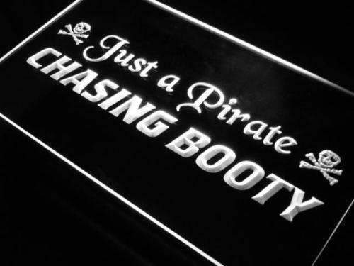 Pirate Chasing Booty LED Light Sign - LED Gift Works