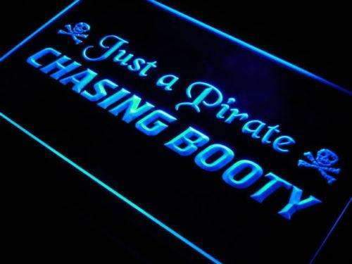 Pirate Chasing Booty LED Light Sign - LED Gift Works