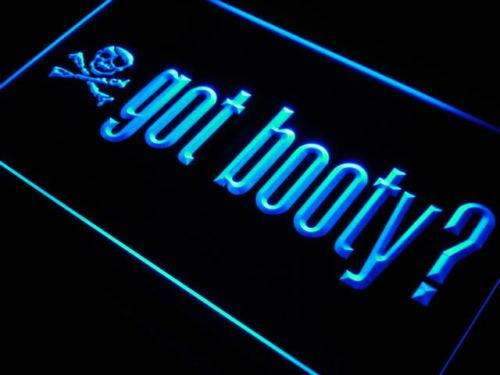 Pirate Skull Got Booty LED Light Sign - Way Up Gifts