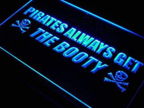 Pirates Always Get the Booty LED Light Sign - LED Gift Works