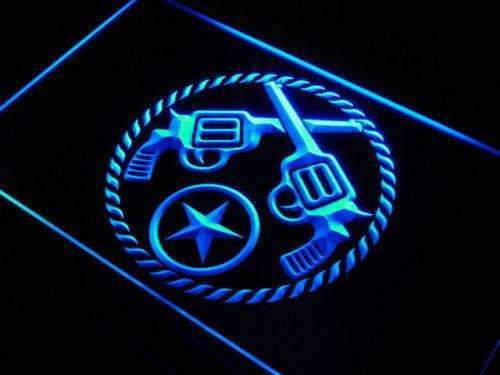 Pistols Western Decor LED Light Sign - Way Up Gifts