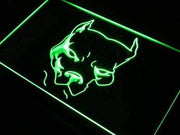 Pit Bull Terrier Head LED Light Sign - LED Gift Works