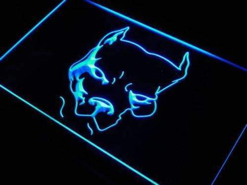 Pit Bull Terrier Head LED Light Sign - Way Up Gifts