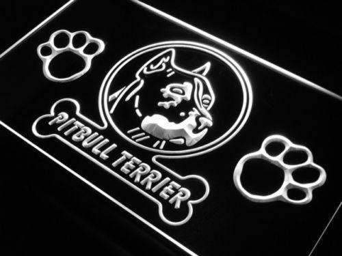 Pitbull Terrier LED Light Sign - Way Up Gifts