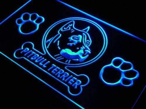 Pitbull Terrier LED Light Sign - LED Gift Works