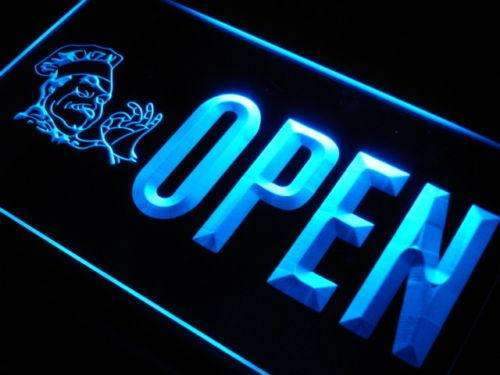 Pizza Chef Open LED Light Sign - Way Up Gifts