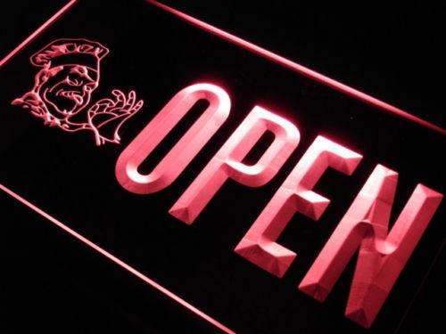 Pizza Chef Open LED Light Sign - Way Up Gifts