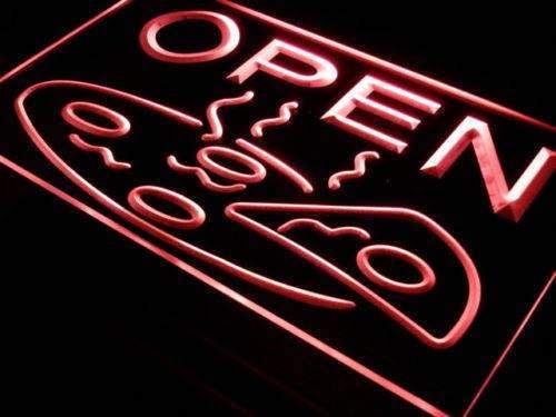 Pizza Pizzeria Open LED Light Sign - LED Gift Works