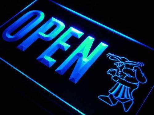 Pizzeria Chef Open LED Light Sign - LED Gift Works