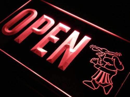 Pizzeria Chef Open LED Light Sign - LED Gift Works