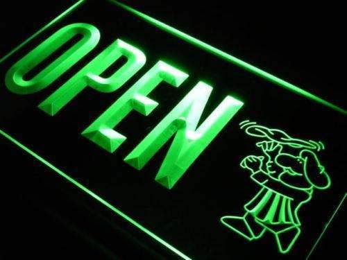 Pizzeria Chef Open LED Light Sign - LED Gift Works