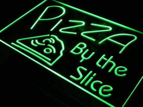 Pizzeria Pizza by the Slice LED Light Sign - Way Up Gifts