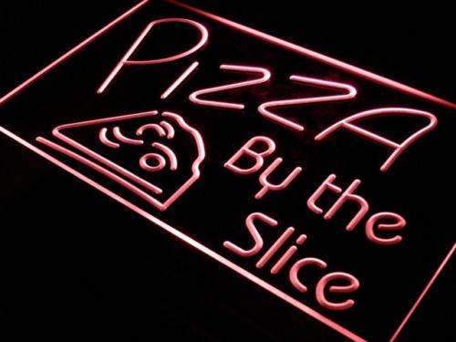 Pizzeria Pizza by the Slice LED Light Sign - Way Up Gifts