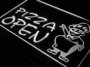 Pizzeria Pizza Chef Open LED Light Sign - LED Gift Works