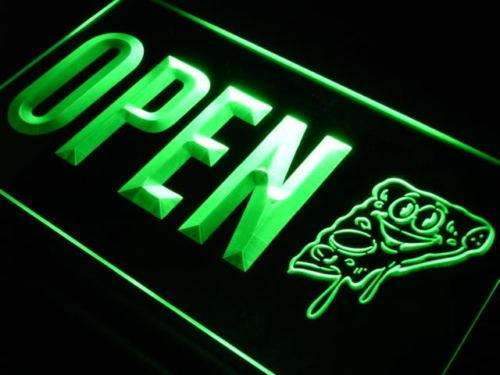 Pizzeria Pizza Slice Open LED Light Sign - Way Up Gifts