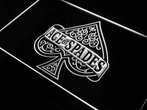 Poker Ace of Spades LED Light Sign - Way Up Gifts