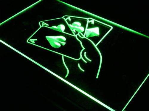 Poker Aces LED Light Sign - LED Gift Works