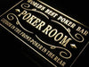 Poker Bar Best Poker Room LED Light Sign - Way Up Gifts